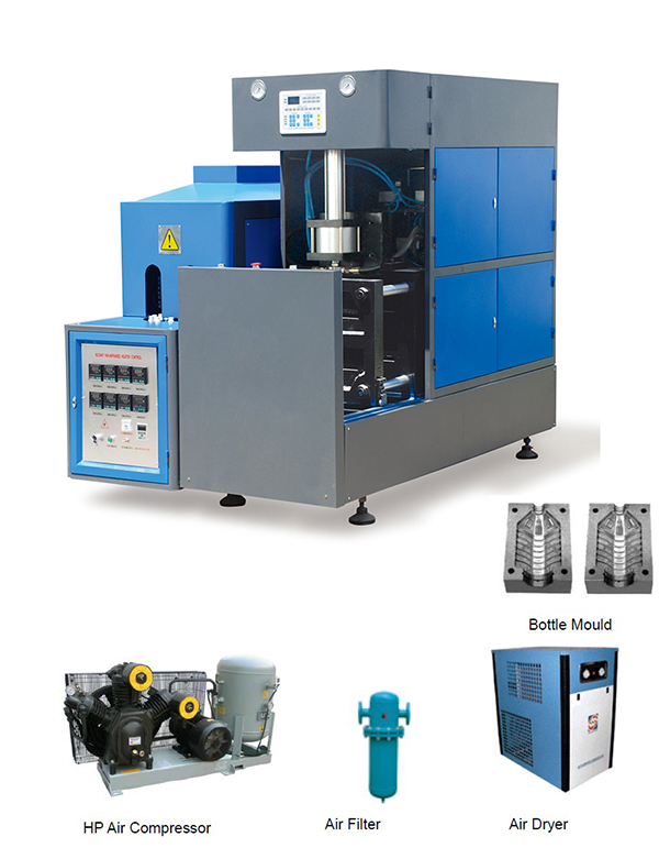 5-10L SEMIAUTOMATIC BLOW MOLDING MACHINE