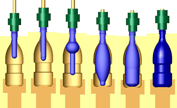 preform blow mold into plastic bottle process