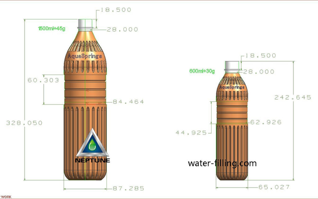 1500ml and 500ml bottle design 1