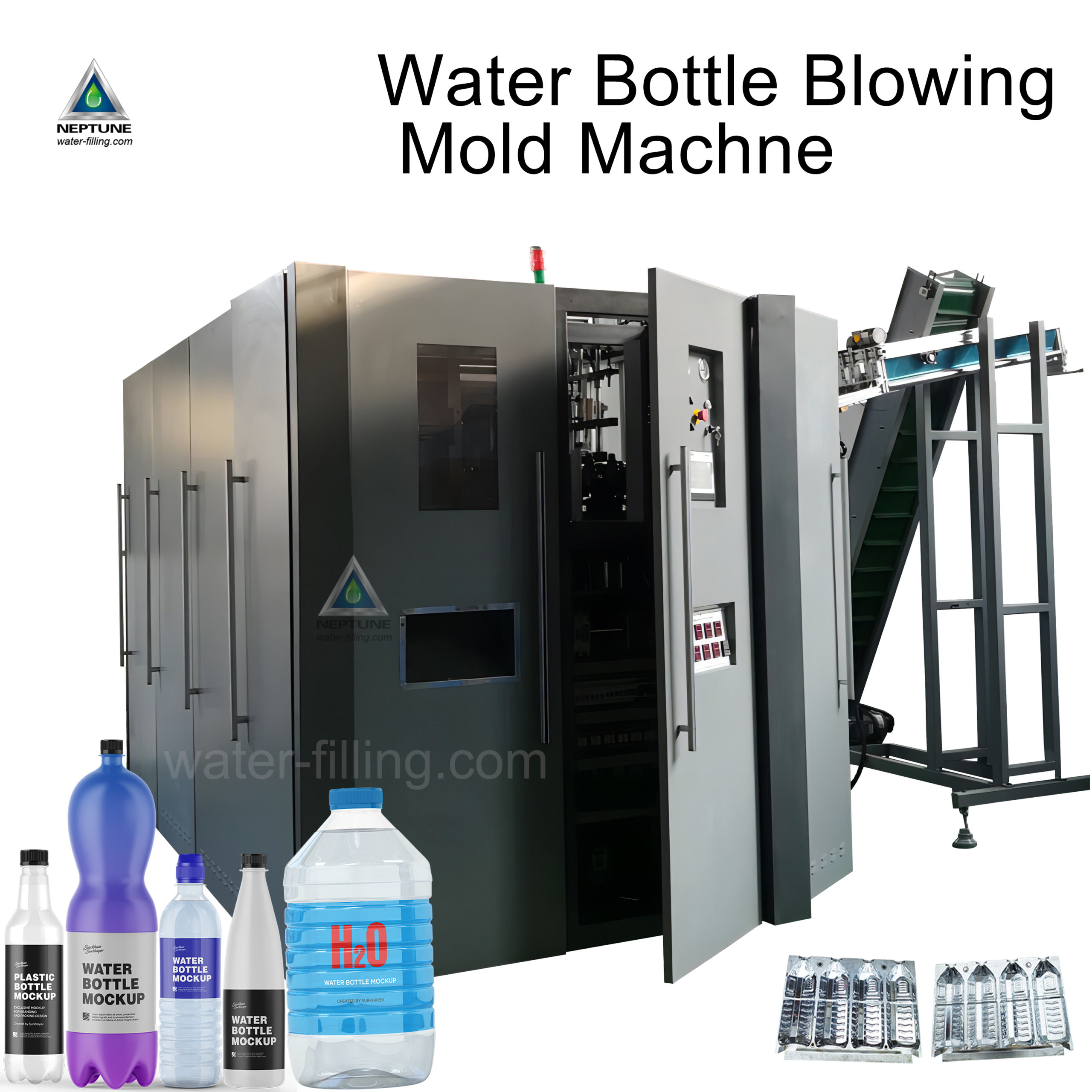 water bottle blowing mold machine