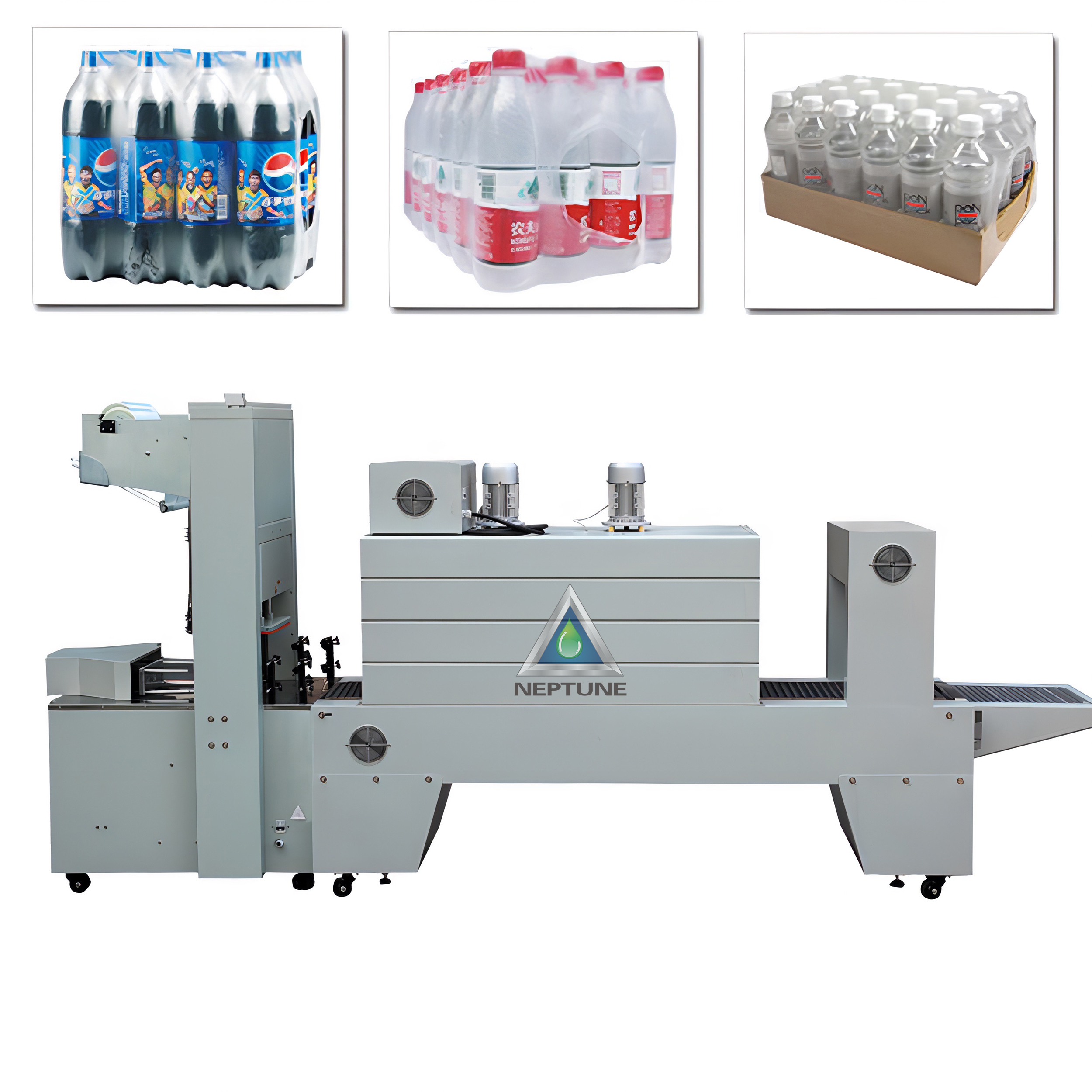 wrapping shrink package machine for plastic bottle water and beverage bottle