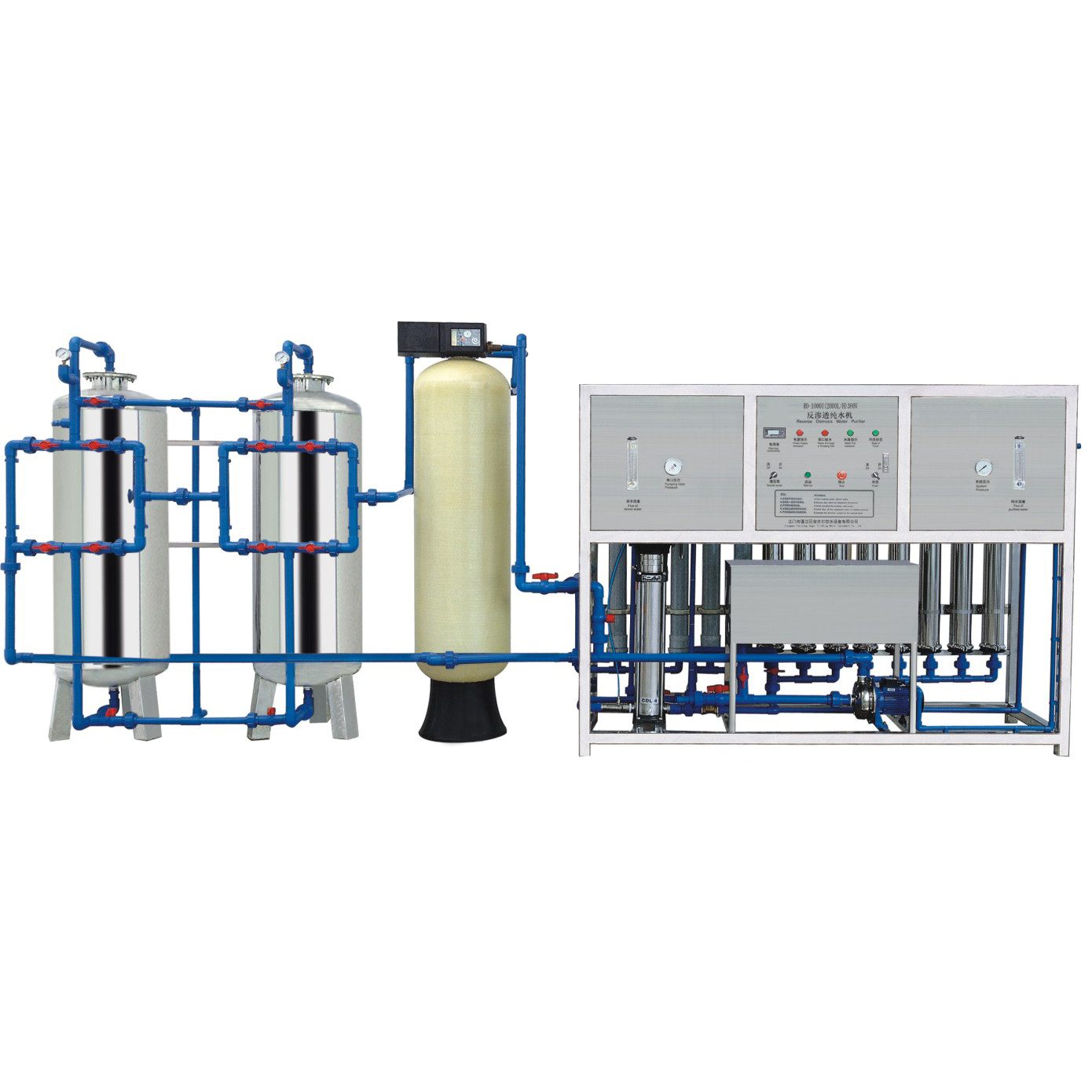 2000lph Reverse osmosis water treatment equipment