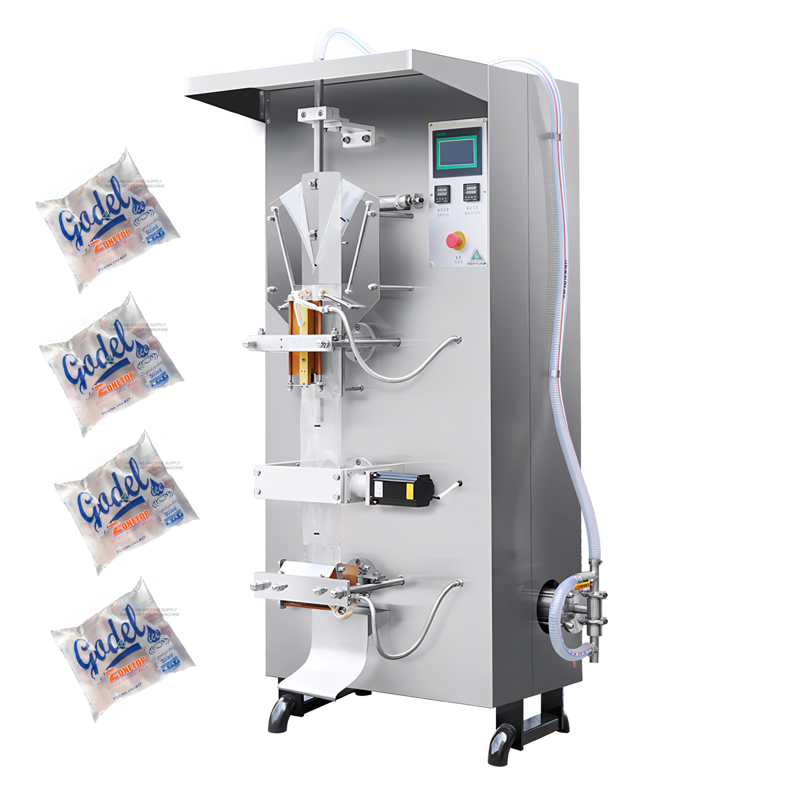SL 2000 Sachet water packaging machine with photocell monitoring