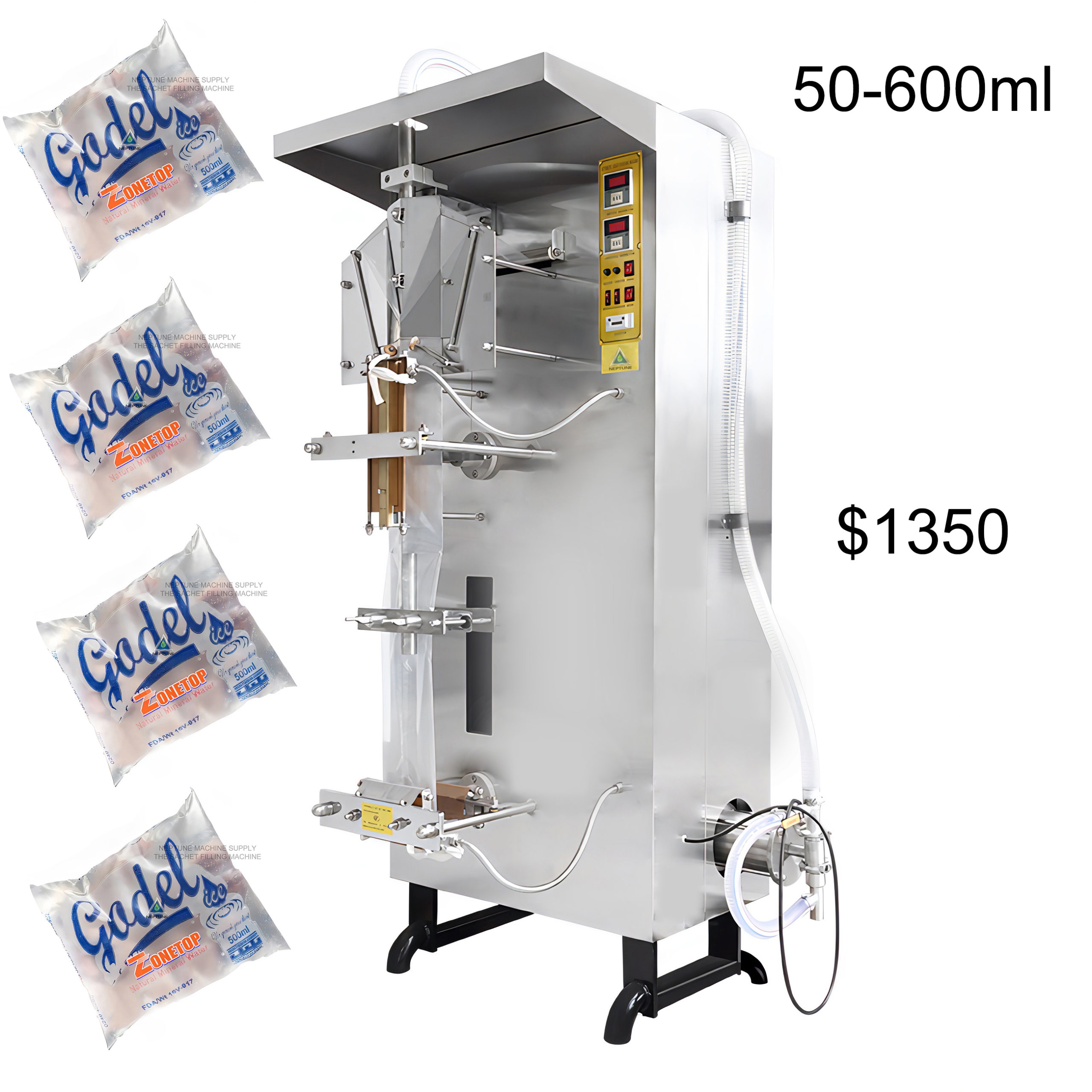 SL 1000 Sachet water packaging machine for 50ml to 600ml sachet water fob price at 1350