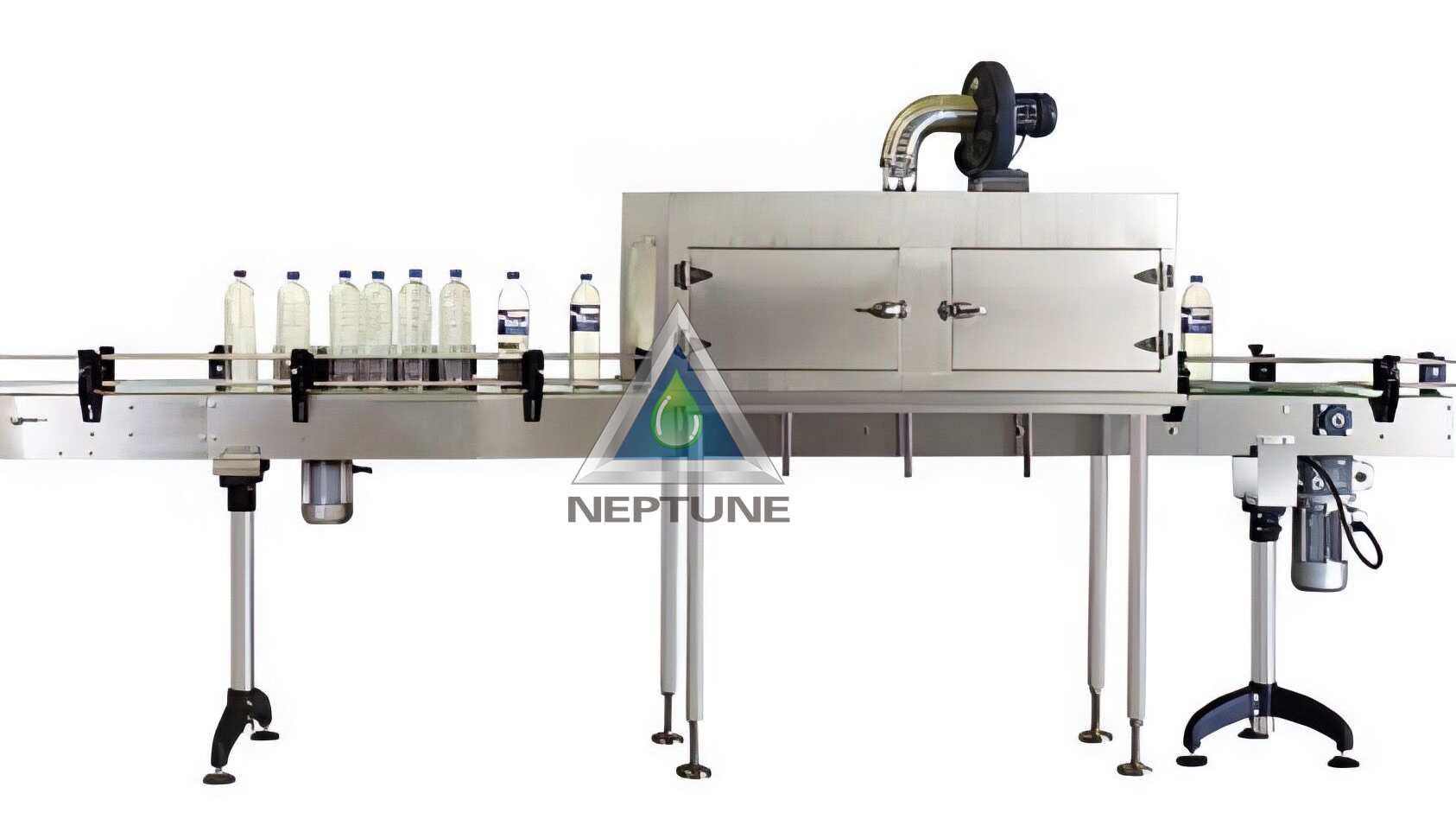 4th semi sleeve labeling machine of 4in1 water bottling machine