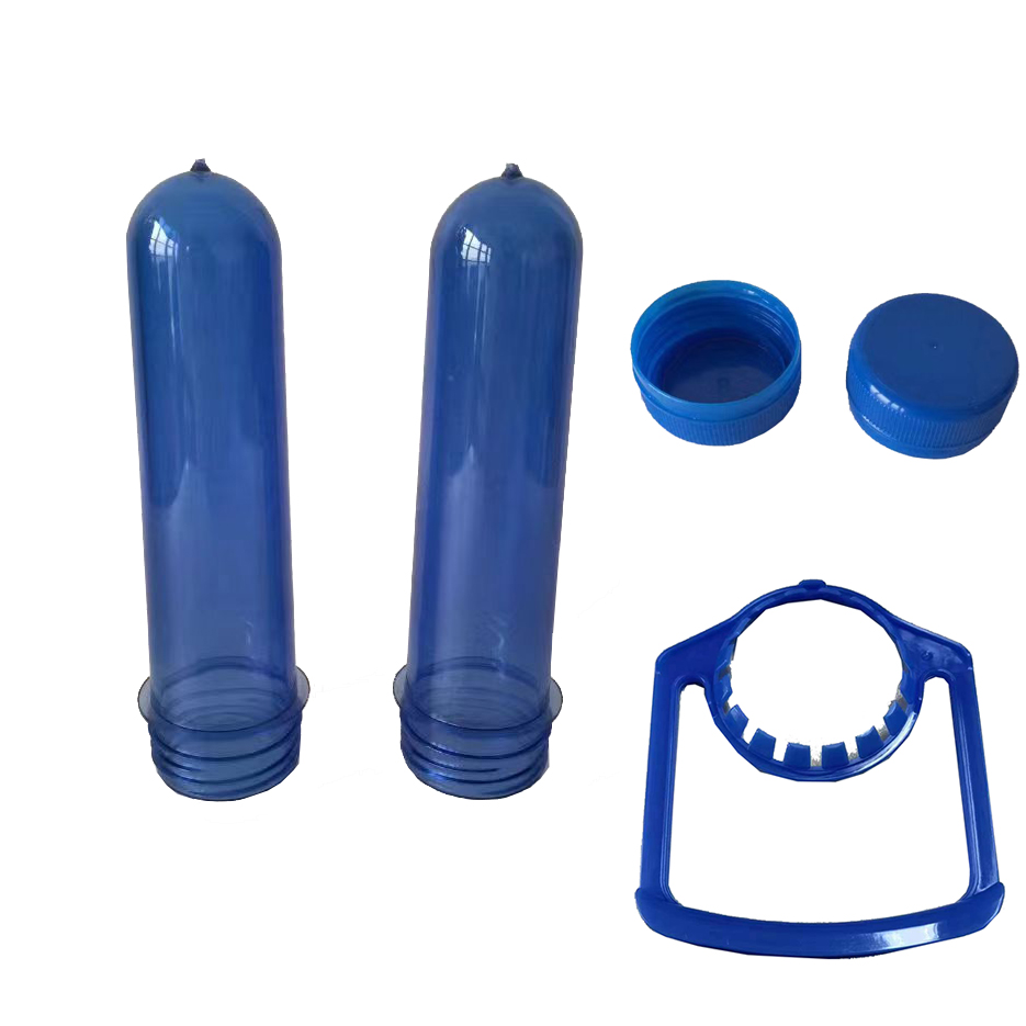 water bottle preform cap and handle